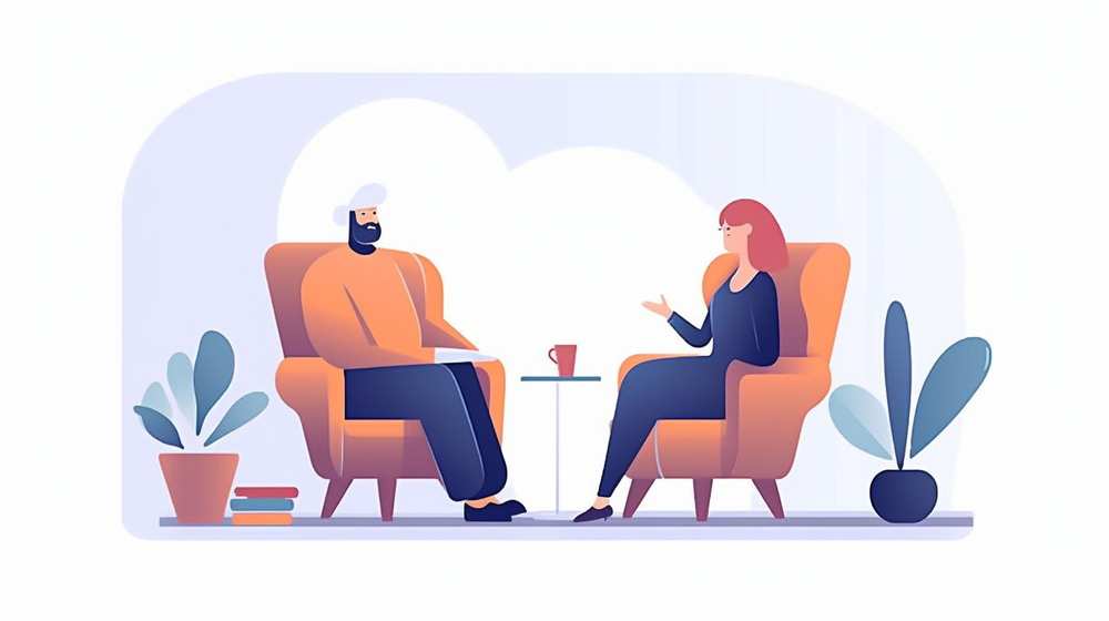 女人与心理治疗师的心理咨询之旅 探索内在世界的桥梁